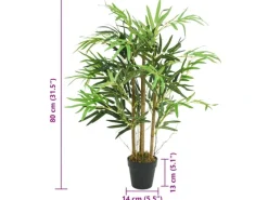 Töpfe<vidaXL Bambusbaum Künstlich 500 Blätter 80 cm Grün Modell 1