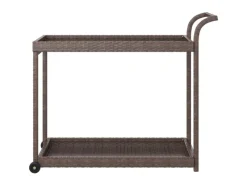 Outlet vidaXL Barwagen Braun 100x45x83 cm Poly Rattan
