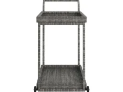 Discount vidaXL Barwagen Grau 100x45x83 cm Poly Rattan