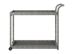 Discount vidaXL Barwagen Grau 100x45x83 cm Poly Rattan