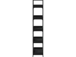 vidaXL Bücherregal 5 Böden Schwarz 100x33x180,5 cm Holzwerkstoff< Küchenregale
