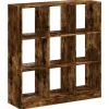 vidaXL Bücherregal Räuchereiche 102x32x108 cm Holzwerkstoff