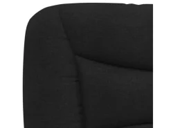 Outlet vidaXL Bett mit Matratze Schwarz 140x200 cm Stoff Modell 12007275