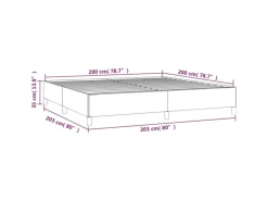 Pfannen<vidaXL Bettgestell Hellgrau 200x200 cm Samt Modell 21368964