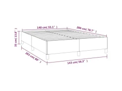 vidaXL Bettgestell Schwarz 140x200 cm Samt Modell 21398573< Gefrierschränke|Herde