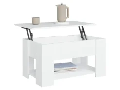 vidaXL Couchtisch Weiß 79x49x41 cm Holzwerkstoff 809710< Kühlschränke