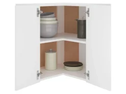 vidaXL Eckhängeschrank Weiß 57x57x60 cm Holzwerkstoff< Küchenschränke