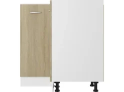 Best vidaXL Eckunterschrank Sonoma-Eiche 75,5x75,5x80,5 cm Holzwerkstoff
