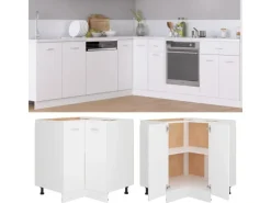 Online vidaXL Eckunterschrank Weiß 75,5x75,5x80,5 cm Holzwerkstoff