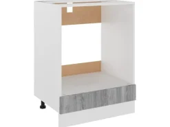 vidaXL Herdumbauschrank Grau Sonoma 60x46x81,5 cm Holzwerkstoff< Küchenschränke