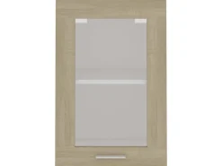 vidaXL Hängeglasschrank Sonoma-Eiche 40x31x60 cm Holzwerkstoff Modell 1< Küchenschränke