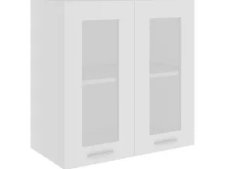 Sale vidaXL Hängeglasschrank Weiß 60x31x60 cm Holzwerkstoff
