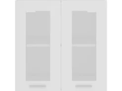 Sale vidaXL Hängeglasschrank Weiß 60x31x60 cm Holzwerkstoff