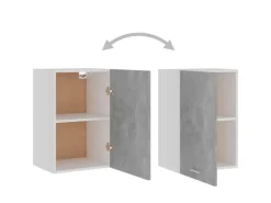vidaXL Hängeschrank Betongrau 39,5x31x60 cm Holzwerkstoff< Küchenregale