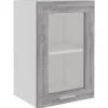 Küchenschränke<vidaXL Hängeschrank Glas Grau Sonoma 40x31x60 cm Holzwerkstoff