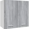 vidaXL Hängeschrank Grau Sonoma 60x31x60 cm Holzwerkstoff< Küchenschränke