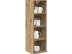 Hot vidaXL Hängeschrank mit Speicher Riga Artisan-Eiche 30 x 29,5 x 100 cm 884465 Artisan Eiche