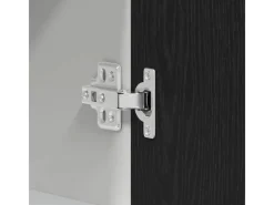 Küchenschränke<vidaXL Hängeschrank mit Tür Riga Schwarz Eichen-Optik 60 x 31 x 60 cm 863143