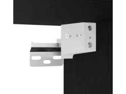 Best vidaXL Hängeschrank mit Tür Riga Schwarz Eichen-Optik 80 x 31 x 60 cm 863144 Eiche Schwarz