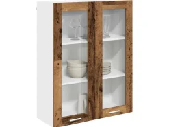 Outlet vidaXL Hängeschrank Riga 80 x 31 x 100 cm Holzwerkstoff 884400 Altholz