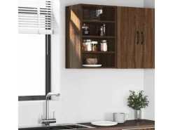 vidaXL Hängeschrank Riga Braun Eichen-Optik 40x29,5x60 cm Holzwerkstoff 854181< Küchenschränke