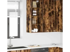 vidaXL Hängeschrank Riga Geräucherte Eiche 40 x 29,5 x 100 cm 884470< Küchenschränke