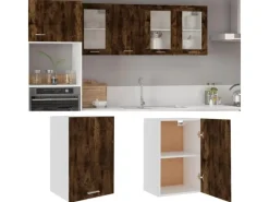 Outlet vidaXL Hängeschrank Räuchereiche 39,5x31x60 cm Holzwerkstoff