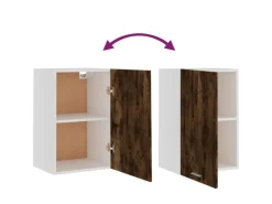 Outlet vidaXL Hängeschrank Räuchereiche 39,5x31x60 cm Holzwerkstoff