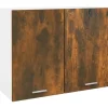 Küchenschränke<vidaXL Hängeschrank Räuchereiche 80x31x60 cm Holzwerkstoff