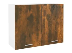 Küchenschränke<vidaXL Hängeschrank Räuchereiche 80x31x60 cm Holzwerkstoff