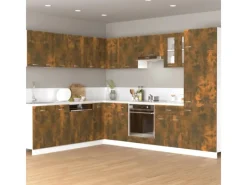 vidaXL Hängeschrank Räuchereiche 60x31x40 cm Holzwerkstoff< Küchenschränke