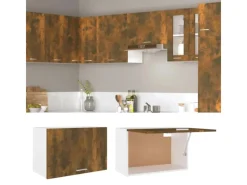 vidaXL Hängeschrank Räuchereiche 60x31x40 cm Holzwerkstoff< Küchenschränke