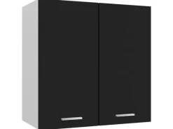 Küchenschränke<vidaXL Hängeschrank Schwarz 60x31x60 cm Holzwerkstoff
