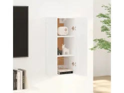 Küchenschränke<vidaXL Hängeschrank Weiß 35x34x90 cm Holzwerkstoff