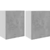 vidaXL Hängeschränke 2 Stk Betongrau 50x31x60 cm Holzwerkstoff< Küchenschränke