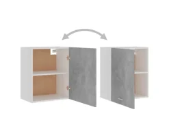 vidaXL Hängeschränke 2 Stk Betongrau 50x31x60 cm Holzwerkstoff< Küchenschränke