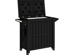 Clearance vidaXL 3-in-1 Servierwagen Schwarz Polypropylen
