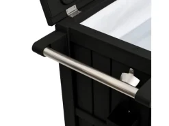 Clearance vidaXL 3-in-1 Servierwagen Schwarz Polypropylen