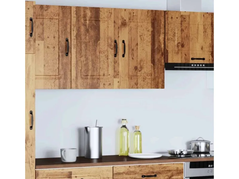 Best vidaXL Küchen-Hängeschrank Kalmar -Optik Holzwerkstoff 853595 Altholz