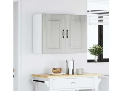 vidaXL Küchen-Hängeschrank Kalmar Grau Sonoma Holzwerkstoff 853593< Küchenschränke