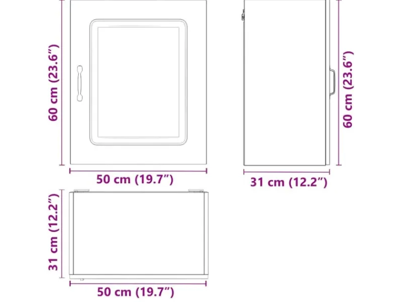 Küchenschränke<vidaXL Küchen-Hängeschrank Kalmar Holzwerkstoff 853557