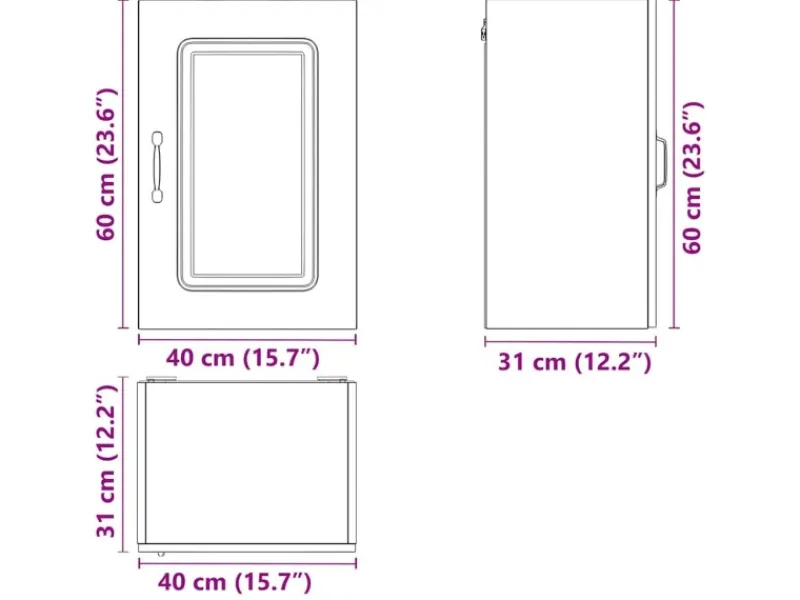 Sale vidaXL Küchen-Hängeschrank Kalmar Holzwerkstoff 853551 Betongrau