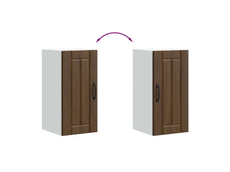 vidaXL Küchen-Hängeschrank Lucca Braun Eichen-Optik Holzwerkstoff 853784< Küchenschränke