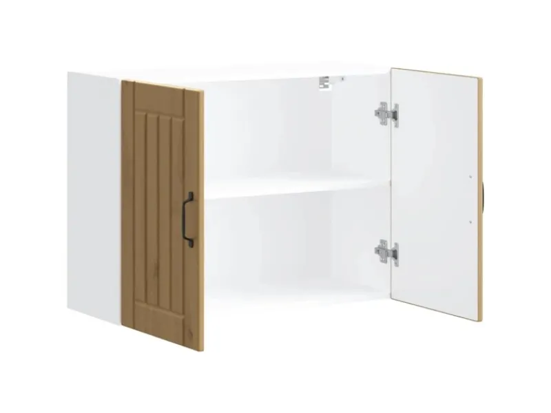 Sale vidaXL Küchen-Hängeschrank Lucca Artisan-Eiche Holzwerkstoff 853836 Eiche Handbeschlagen