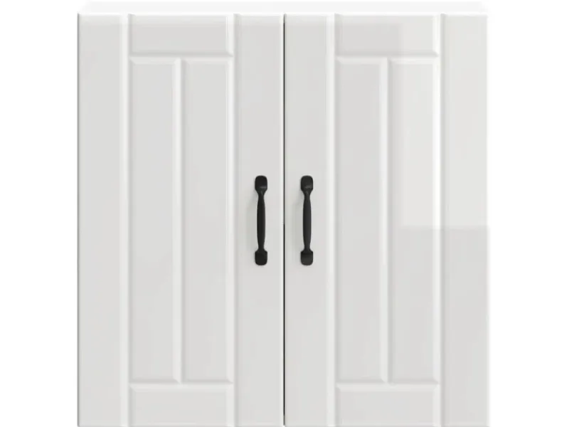 Clearance vidaXL Küchen-Hängeschrank Lucca Hochglanz-Weiß Holzwerkstoff 853819 Hochglanz Weiß