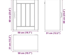 vidaXL Küchen-Hängeschrank Lucca Artisan-Eiche Holzwerkstoff 853815< Küchenschränke