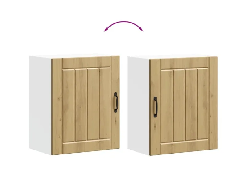 vidaXL Küchen-Hängeschrank Lucca Artisan-Eiche Holzwerkstoff 853815< Küchenschränke