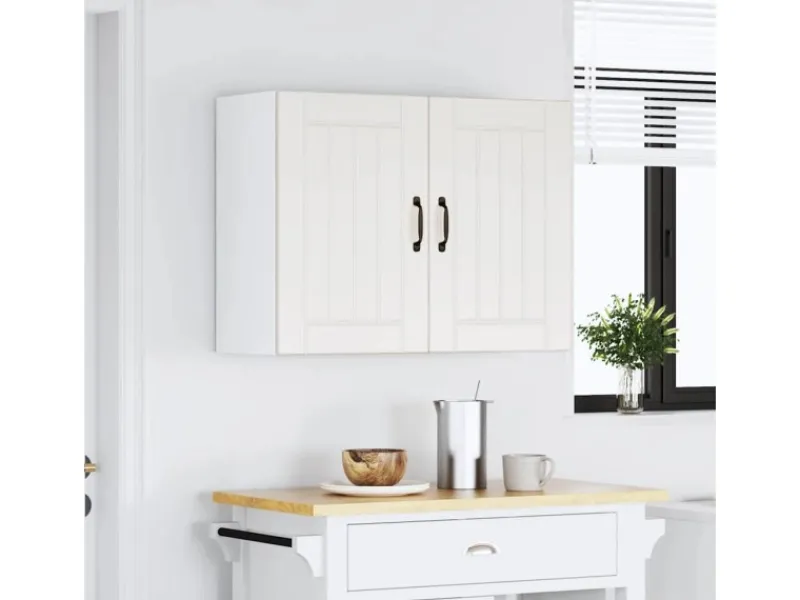 vidaXL Küchen-Hängeschrank Lucca Holzwerkstoff 853827 Weiß