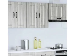 vidaXL Küchen-Hängeschrank Lucca Grau Sonoma Holzwerkstoff 853823< Küchenschränke