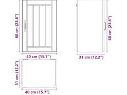 Küchenschränke<vidaXL Küchen-Hängeschrank Lucca Artisan-Eiche Holzwerkstoff 853796